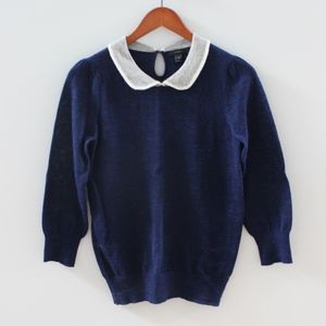 J.Crew Navy Wool Sweater